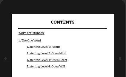 Amazon Kindle Table of Contents formatting styles