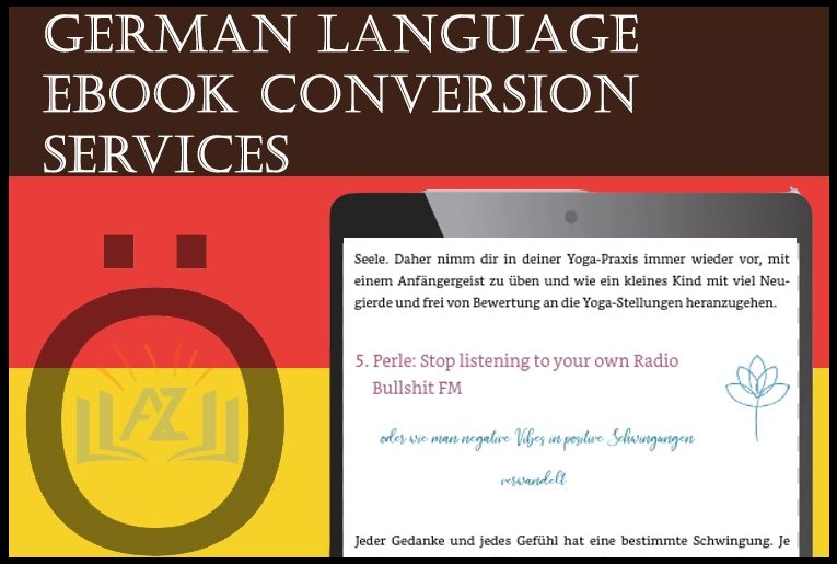 German Language eBook Conversion & Formatting Services