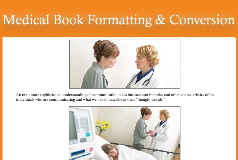 Medical Book Formatting and Conversion